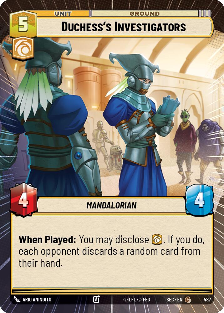 Duchess's Investigators (487) (Hyperspace) (487) [Secrets of Power] | Exor Games New Glasgow