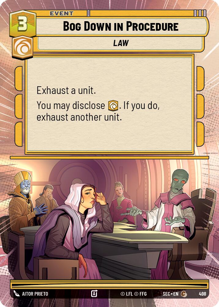 Bog Down in Procedure (498) (Hyperspace) (498) [Secrets of Power] | Exor Games New Glasgow