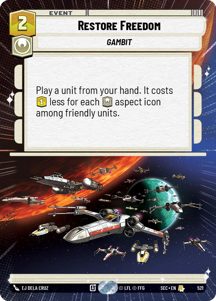 Restore Freedom (521) (Hyperspace) (521) [Secrets of Power] | Exor Games New Glasgow