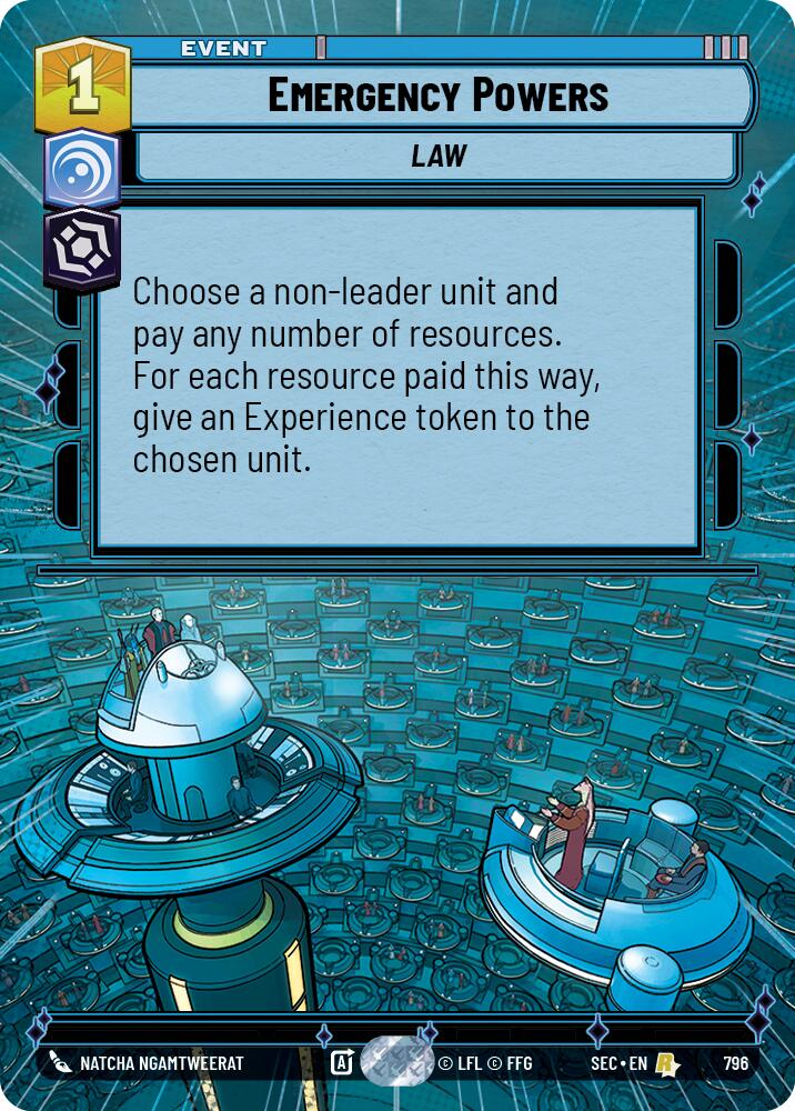 Emergency Powers (796) (Hyperspace Foil) (796) [Secrets of Power] | Exor Games New Glasgow
