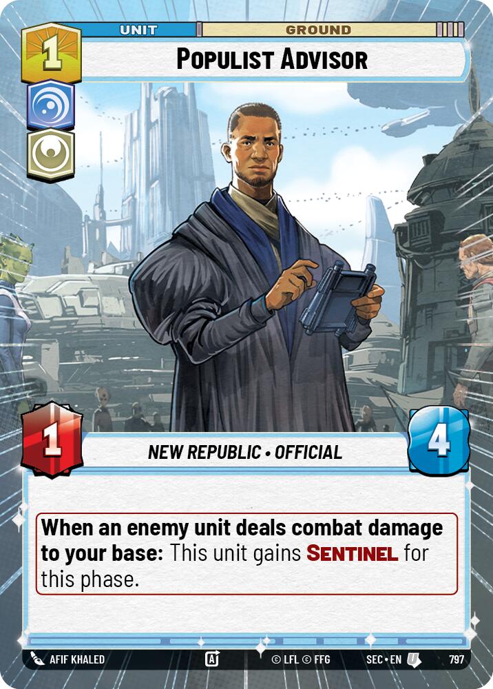 Populist Advisor (797) (Hyperspace Foil) (797) [Secrets of Power] | Exor Games New Glasgow