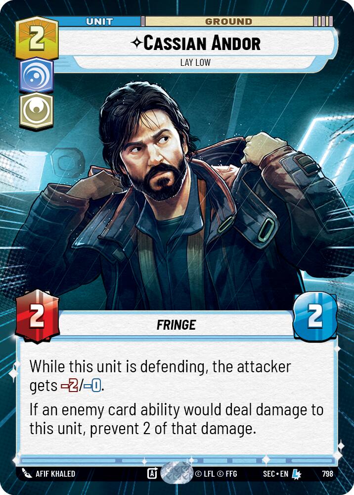 Cassian Andor - Lay Low (Hyperspace Foil) (798) (798) [Secrets of Power] | Exor Games New Glasgow