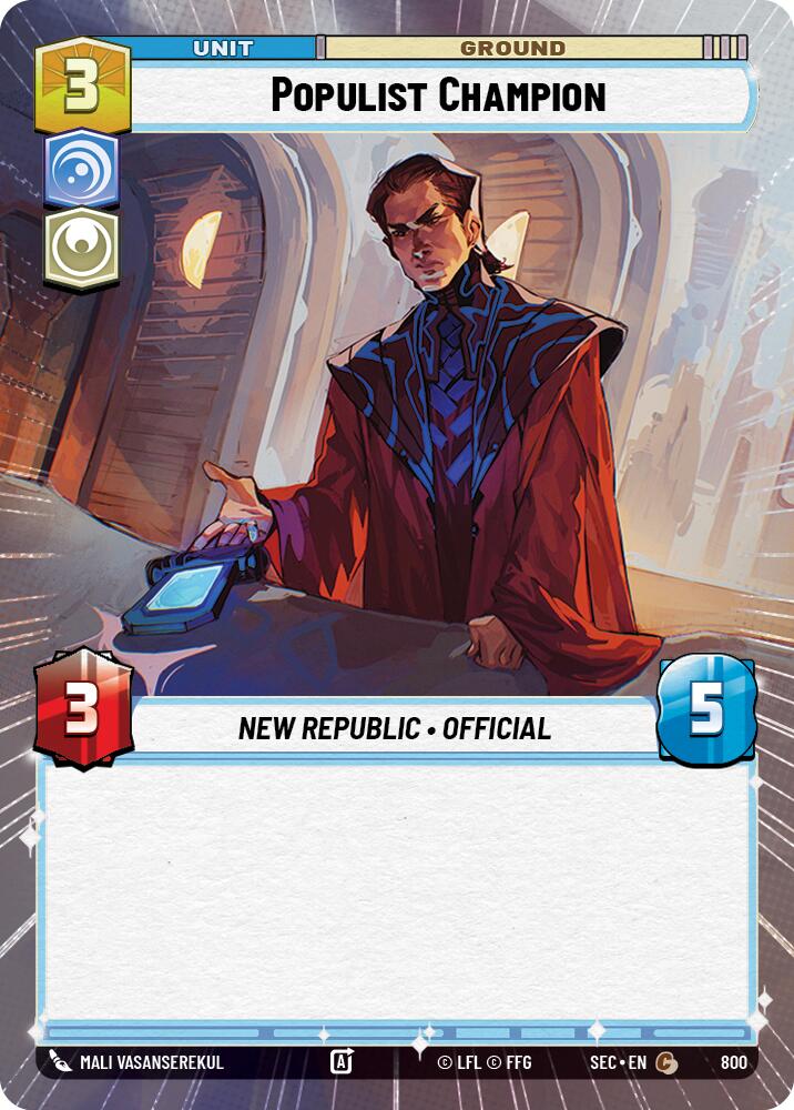 Populist Champion (800) (Hyperspace Foil) (800) [Secrets of Power] | Exor Games New Glasgow