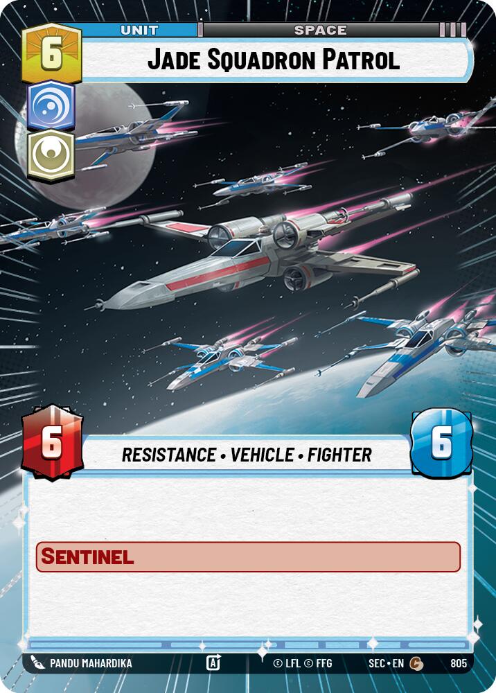 Jade Squadron Patrol (805) (Hyperspace Foil) (805) [Secrets of Power] | Exor Games New Glasgow