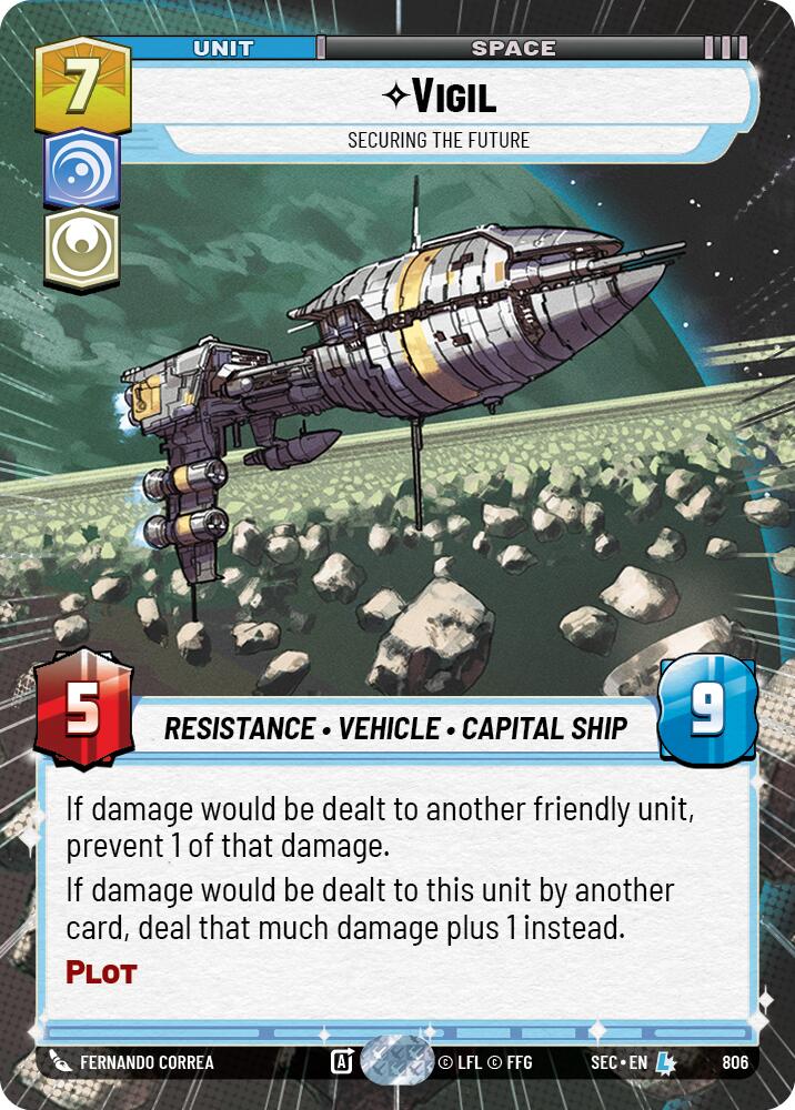 Vigil - Securing the Future (Hyperspace Foil) (806) (806) [Secrets of Power] | Exor Games New Glasgow