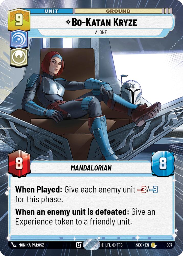 Bo-Katan Kryze - Katan Kryze (807) - Alone (Hyperspace Foil) (807) (807) [Secrets of Power] | Exor Games New Glasgow