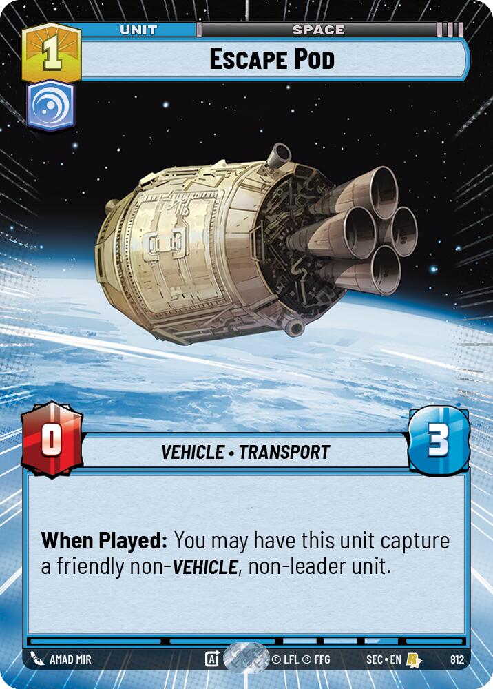 Escape Pod (812) (Hyperspace Foil) (812) [Secrets of Power] | Exor Games New Glasgow
