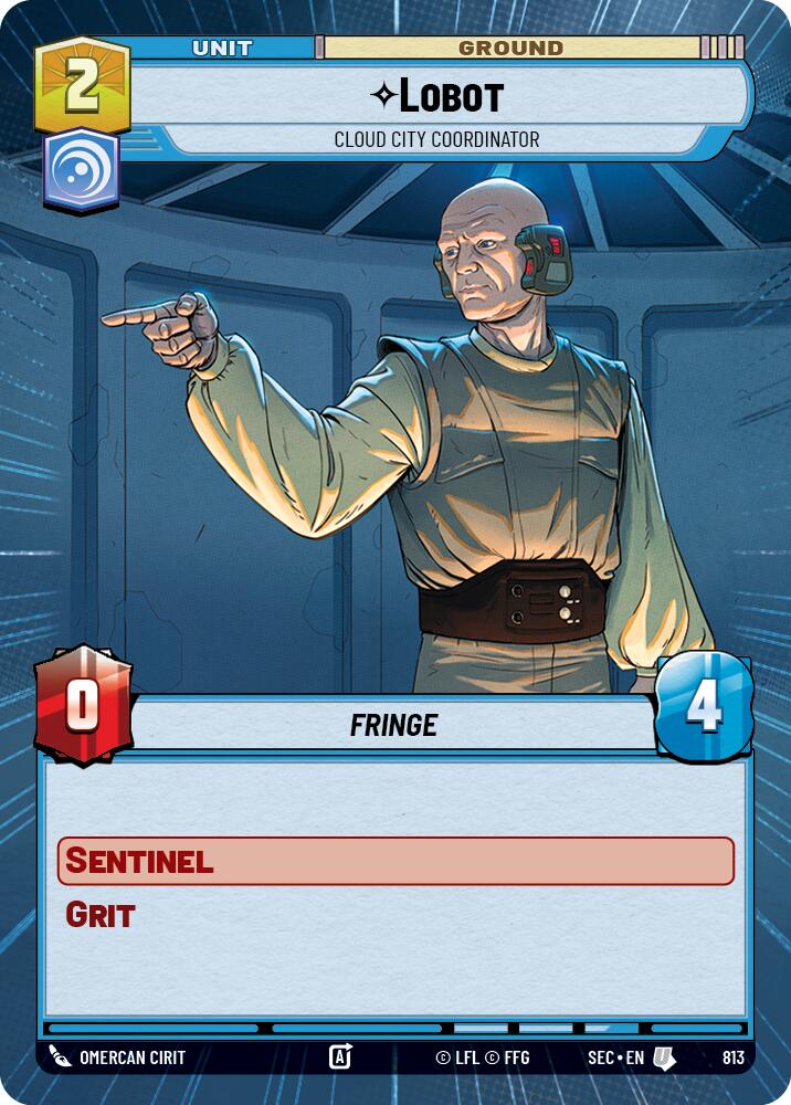 Lobot - Cloud City Coordinator (Hyperspace Foil) (813) (813) [Secrets of Power] | Exor Games New Glasgow
