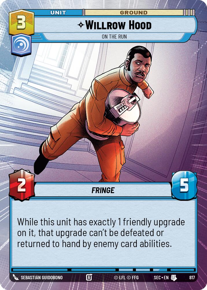 Willrow Hood - On the Run (Hyperspace Foil) (817) (817) [Secrets of Power] | Exor Games New Glasgow