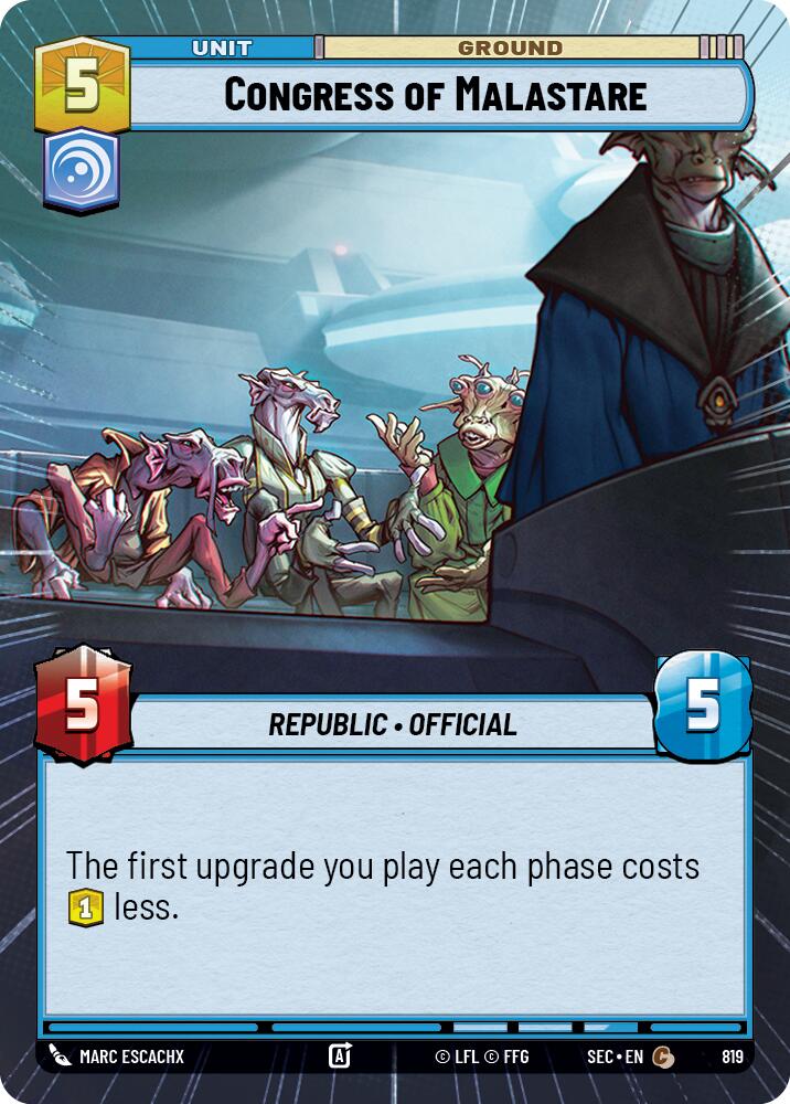 Congress of Malastare (819) (Hyperspace Foil) (819) [Secrets of Power] | Exor Games New Glasgow