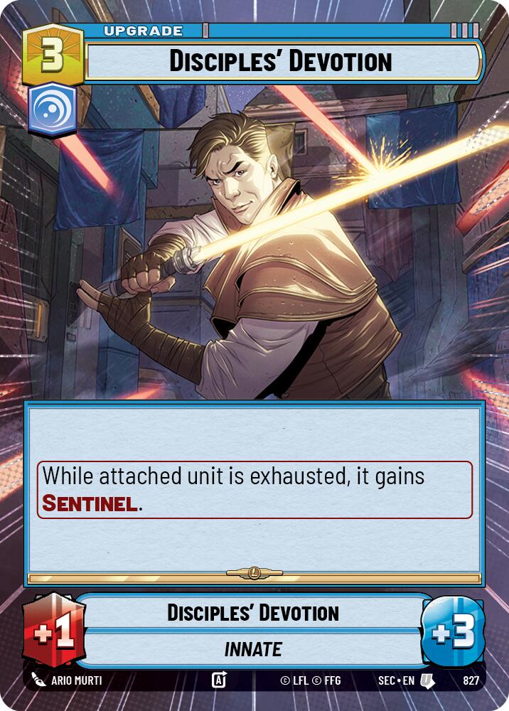Disciples' Devotion (827) (Hyperspace Foil) (827) [Secrets of Power] | Exor Games New Glasgow