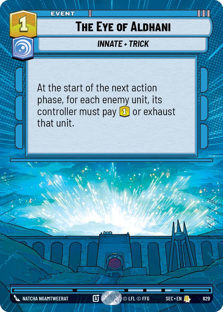 The Eye of Aldhani (829) (Hyperspace Foil) (829) [Secrets of Power] | Exor Games New Glasgow