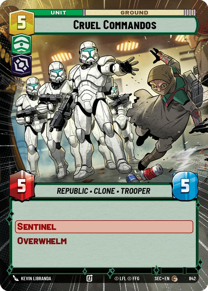 Cruel Commandos (842) (Hyperspace Foil) (842) [Secrets of Power] | Exor Games New Glasgow