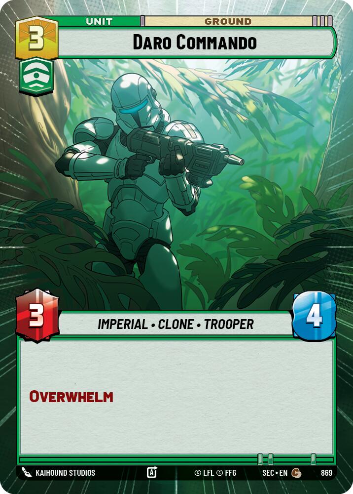 Daro Commando (869) (Hyperspace Foil) (869) [Secrets of Power] | Exor Games New Glasgow