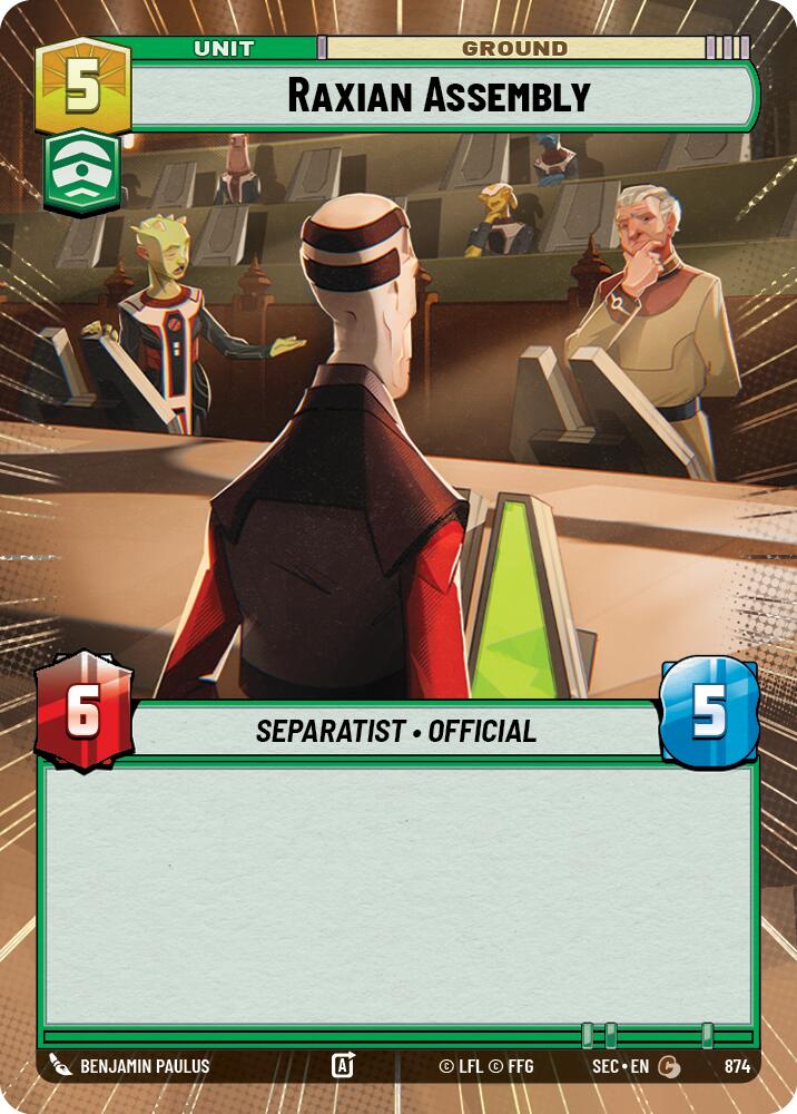 Raxian Assembly (874) (Hyperspace Foil) (874) [Secrets of Power] | Exor Games New Glasgow