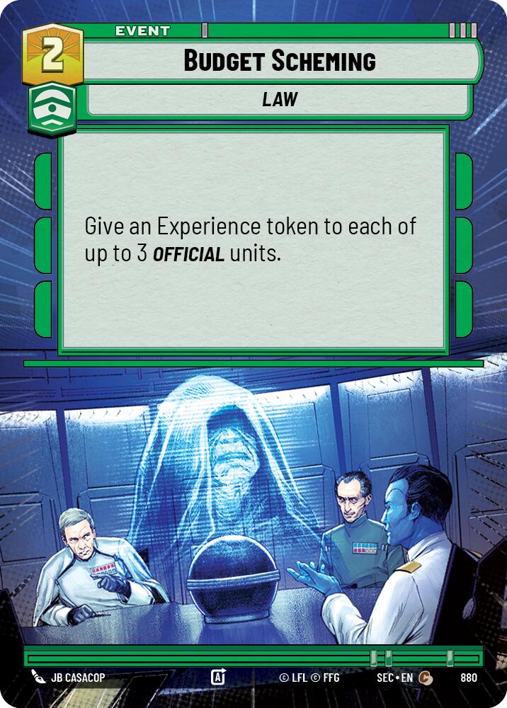 Budget Scheming (880) (Hyperspace Foil) (880) [Secrets of Power] | Exor Games New Glasgow