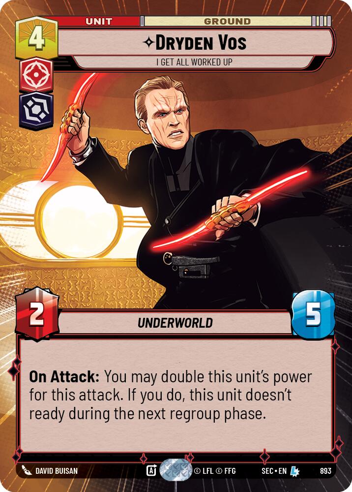 Dryden Vos - I Get All Worked Up (Hyperspace Foil) (893) (893) [Secrets of Power] | Exor Games New Glasgow