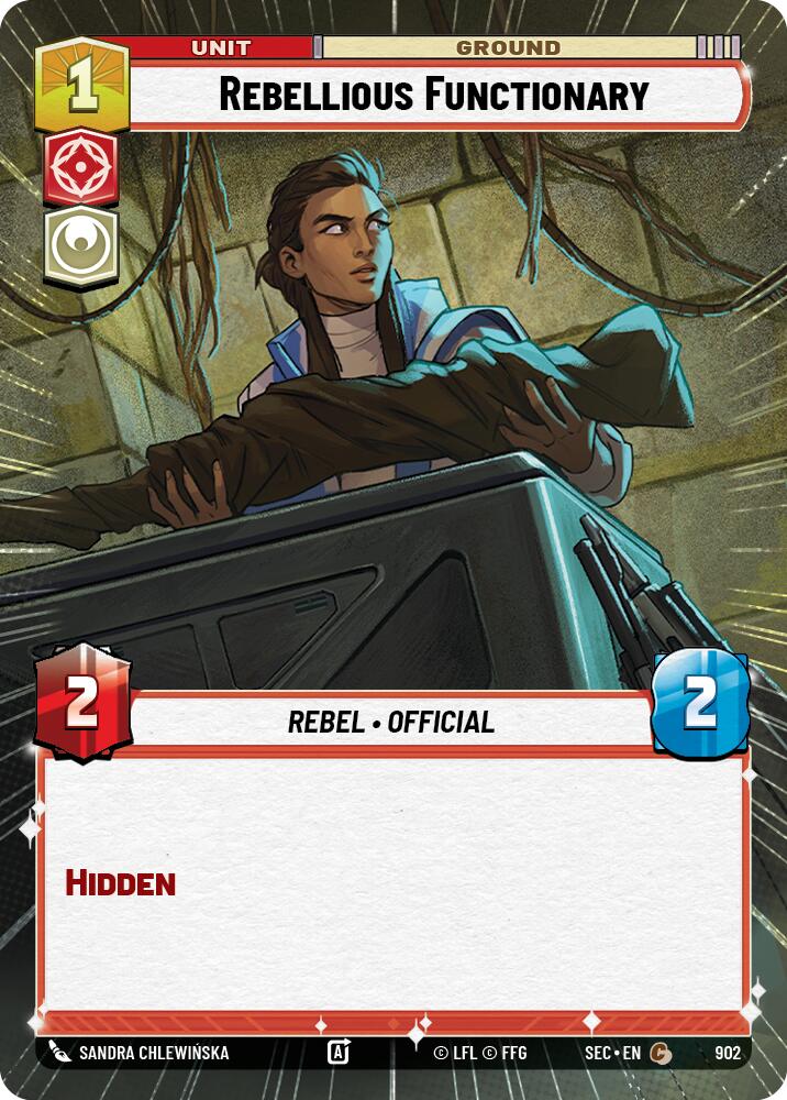 Rebellious Functionary (902) (Hyperspace Foil) (902) [Secrets of Power] | Exor Games New Glasgow