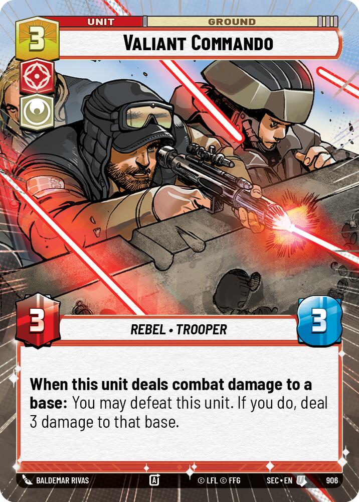 Valiant Commando (906) (Hyperspace Foil) (906) [Secrets of Power] | Exor Games New Glasgow