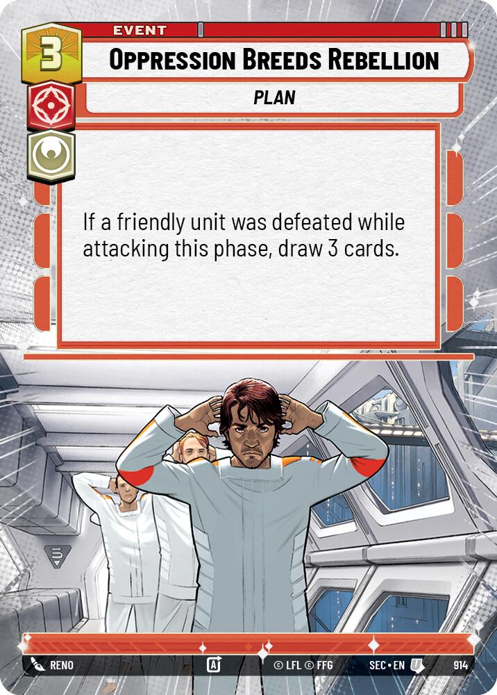 Oppression Breeds Rebellion (914) (Hyperspace Foil) (914) [Secrets of Power] | Exor Games New Glasgow
