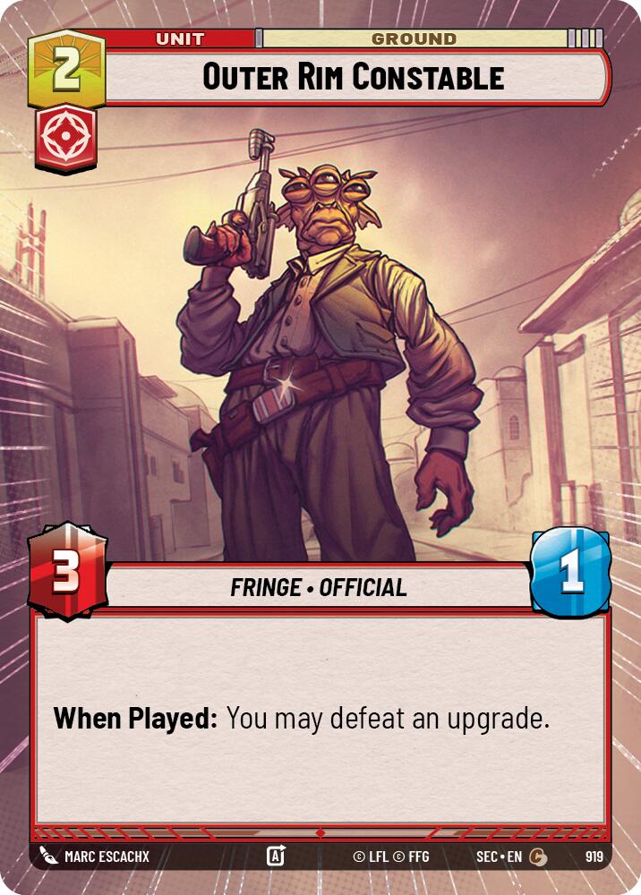 Outer Rim Constable (919) (Hyperspace Foil) (919) [Secrets of Power] | Exor Games New Glasgow