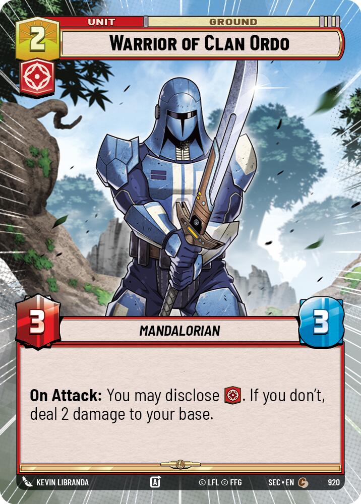 Warrior of Clan Ordo (920) (Hyperspace Foil) (920) [Secrets of Power] | Exor Games New Glasgow