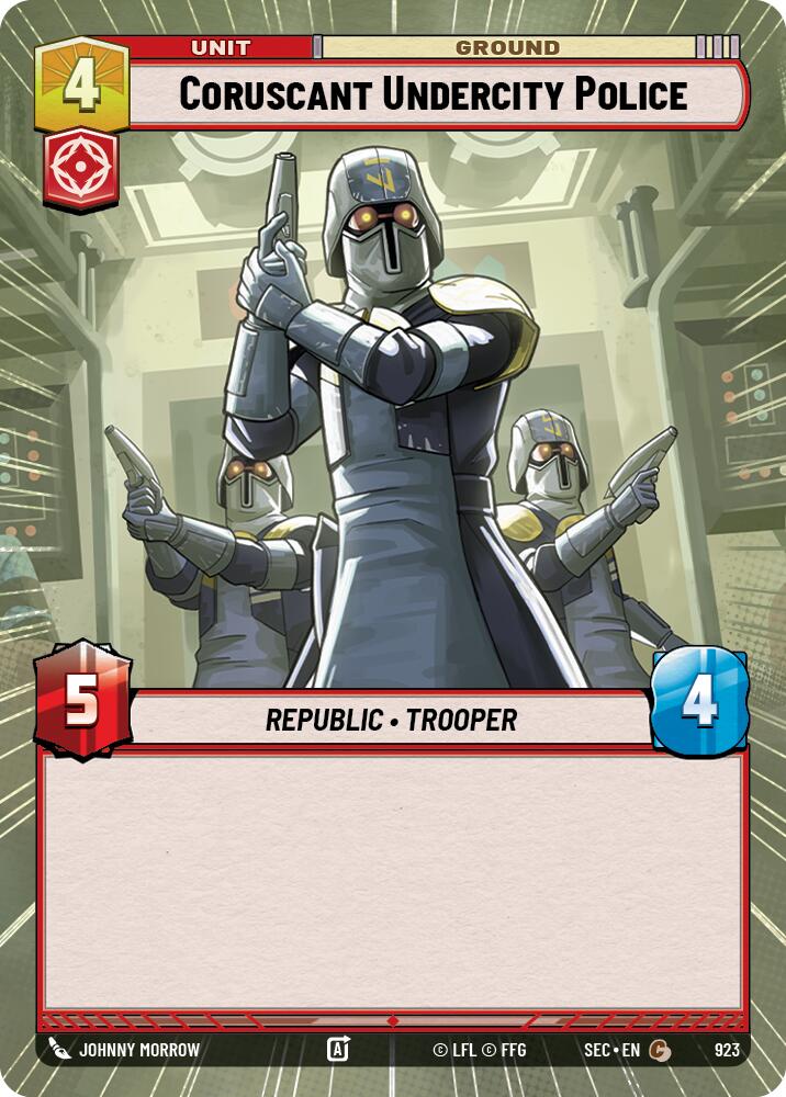 Coruscant Undercity Police (923) (Hyperspace Foil) (923) [Secrets of Power] | Exor Games New Glasgow
