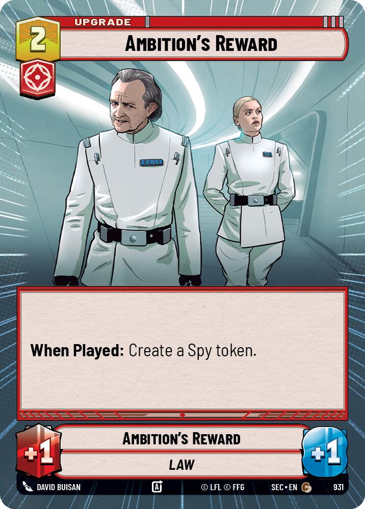 Ambition's Reward (931) (Hyperspace Foil) (931) [Secrets of Power] | Exor Games New Glasgow