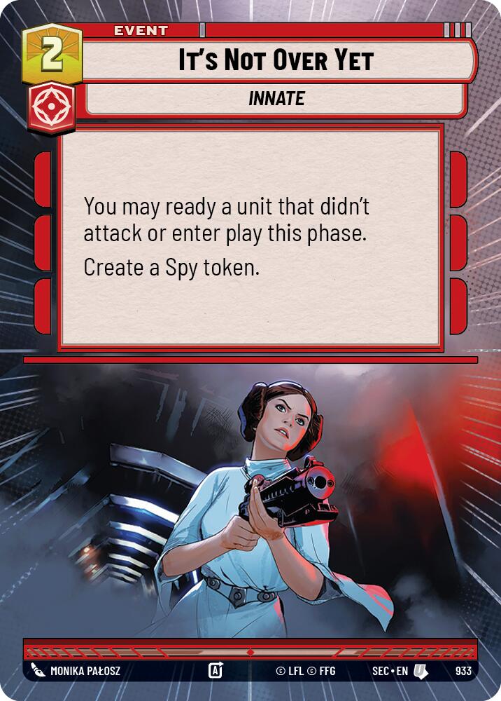 It's Not Over Yet (933) (Hyperspace Foil) (933) [Secrets of Power] | Exor Games New Glasgow
