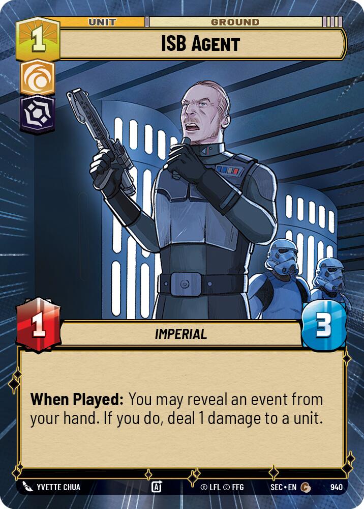 ISB Agent (940) (Hyperspace Foil) (940) [Secrets of Power] | Exor Games New Glasgow