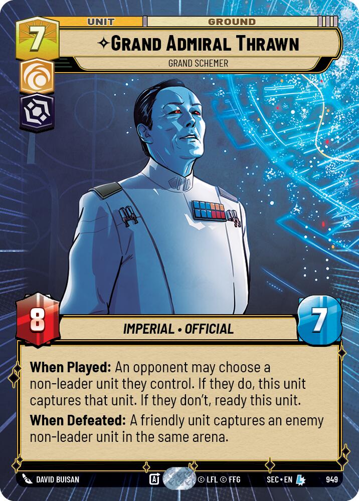 Grand Admiral Thrawn - Grand Schemer (Hyperspace Foil) (949) (949) [Secrets of Power] | Exor Games New Glasgow