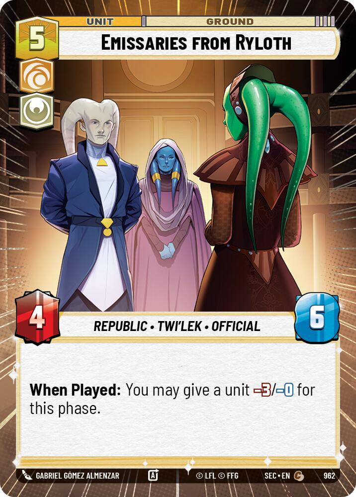 Emissaries from Ryloth (962) (Hyperspace Foil) (962) [Secrets of Power] | Exor Games New Glasgow
