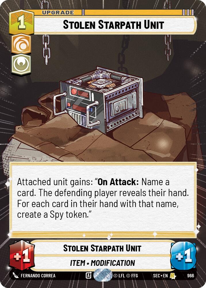 Stolen Starpath Unit (966) (Hyperspace Foil) (966) [Secrets of Power] | Exor Games New Glasgow
