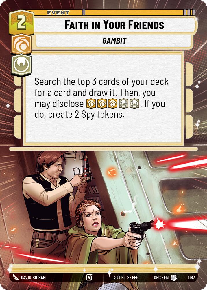 Faith in Your Friends (967) (Hyperspace Foil) (967) [Secrets of Power] | Exor Games New Glasgow
