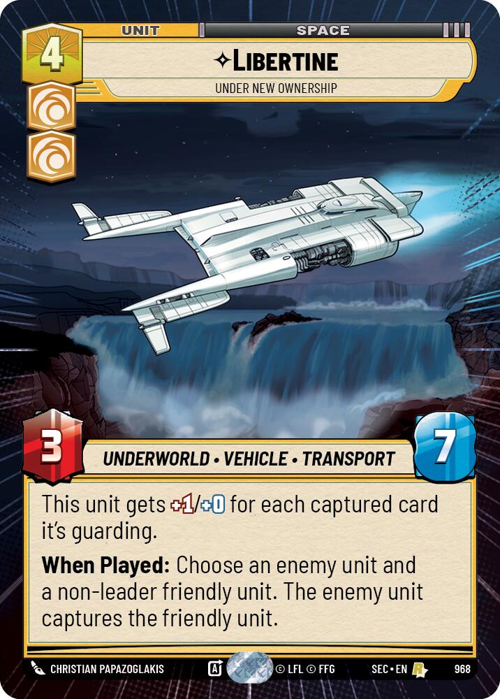 Libertine - Under New Ownership (Hyperspace Foil) (968) (968) [Secrets of Power] | Exor Games New Glasgow