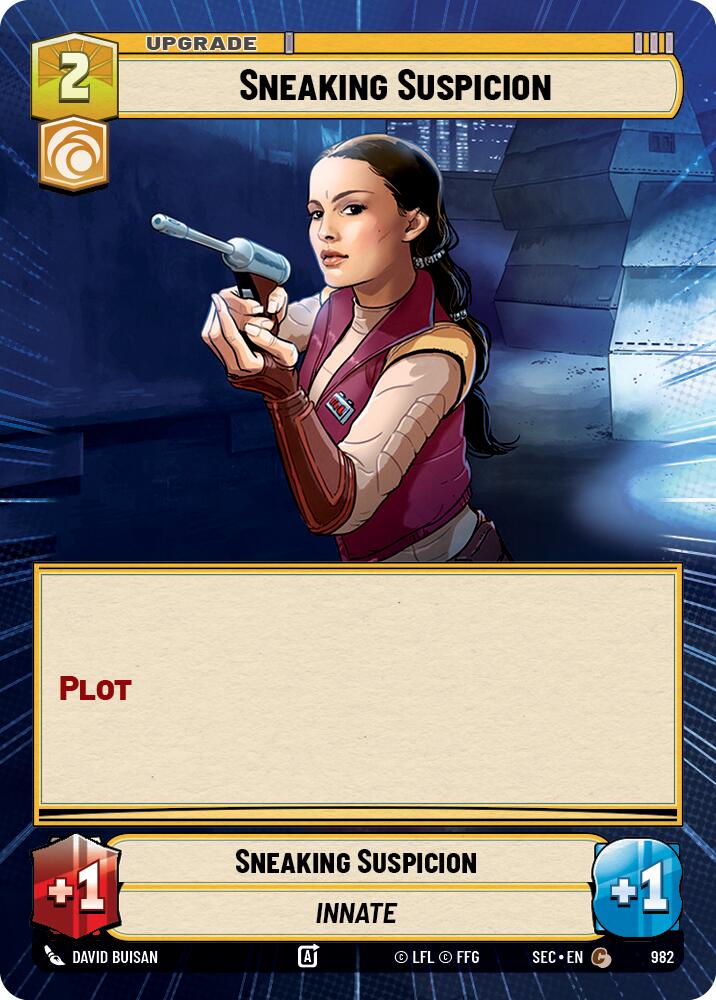 Sneaking Suspicion (982) (Hyperspace Foil) (982) [Secrets of Power] | Exor Games New Glasgow