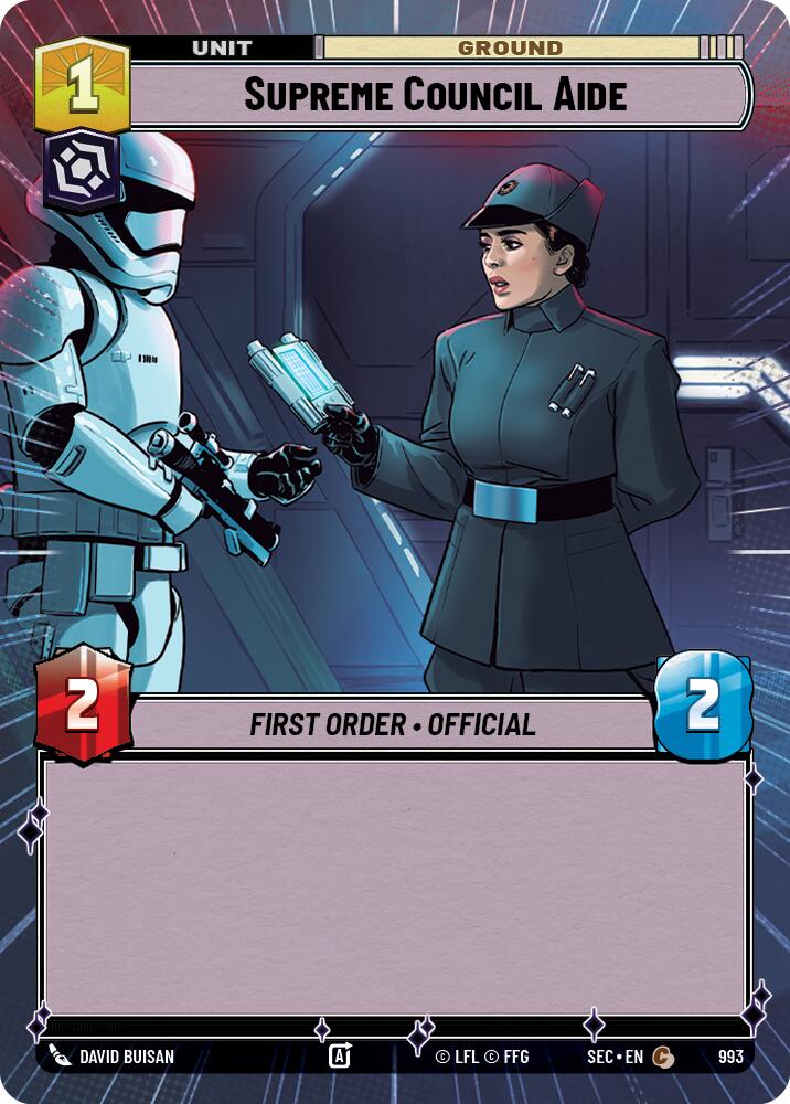 Supreme Council Aide (993) (Hyperspace Foil) (993) [Secrets of Power] | Exor Games New Glasgow