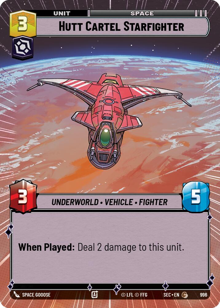 Hutt Cartel Starfighter (996) (Hyperspace Foil) (996) [Secrets of Power] | Exor Games New Glasgow