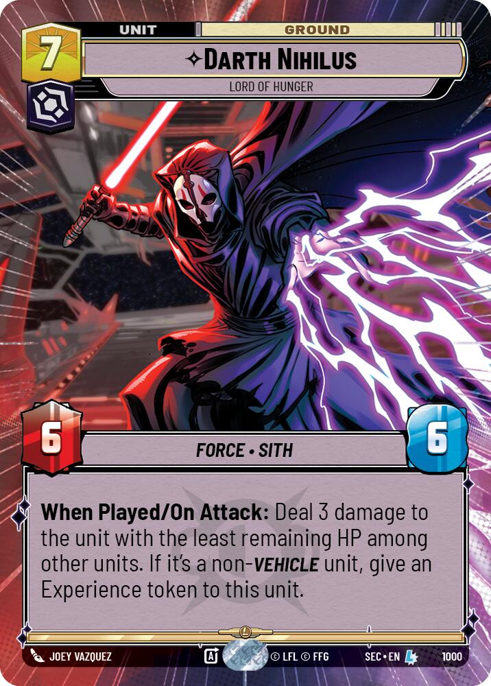 Darth Nihilus - Lord of Hunger (Hyperspace Foil) (1000) (1000) [Secrets of Power] | Exor Games New Glasgow