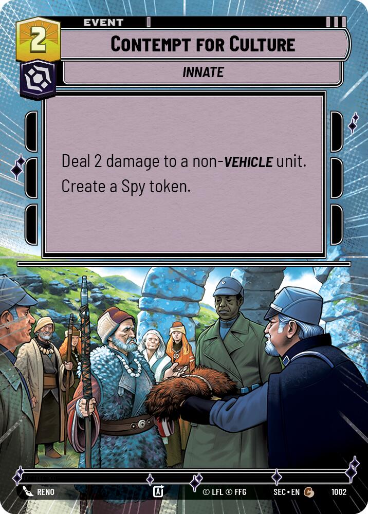 Contempt for Culture (1002) (Hyperspace Foil) (1002) [Secrets of Power] | Exor Games New Glasgow