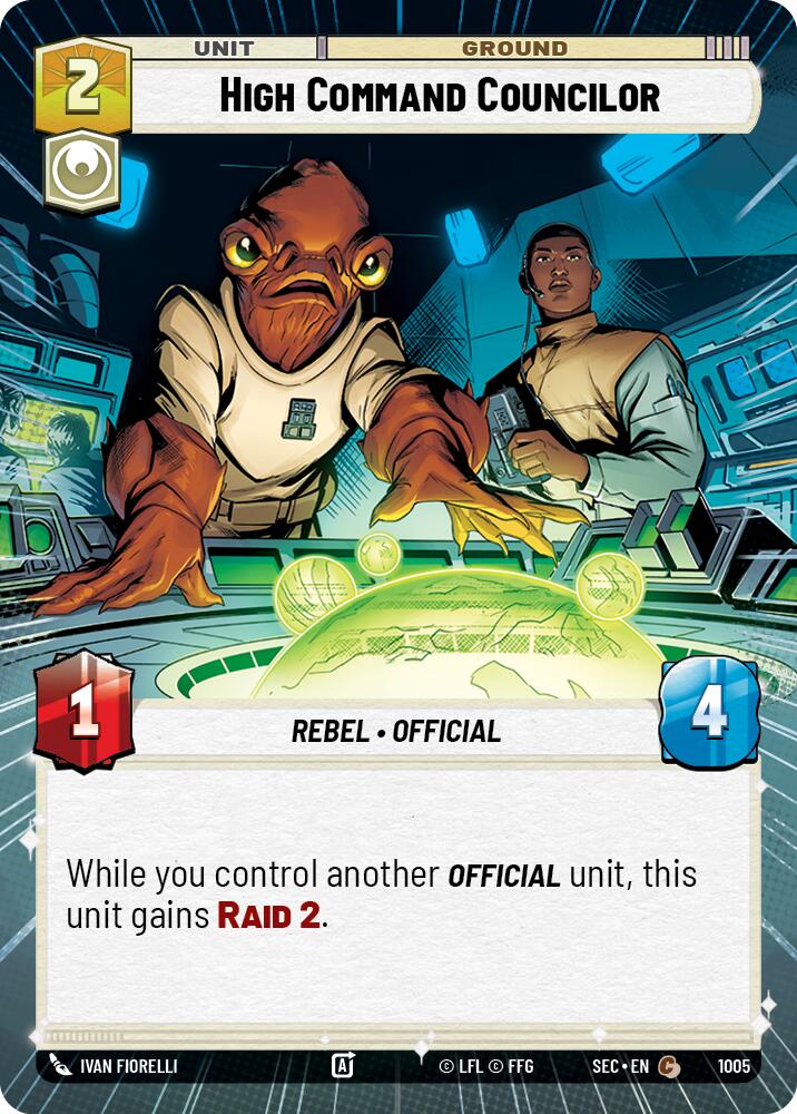 High Command Councilor (1005) (Hyperspace Foil) (1005) [Secrets of Power] | Exor Games New Glasgow