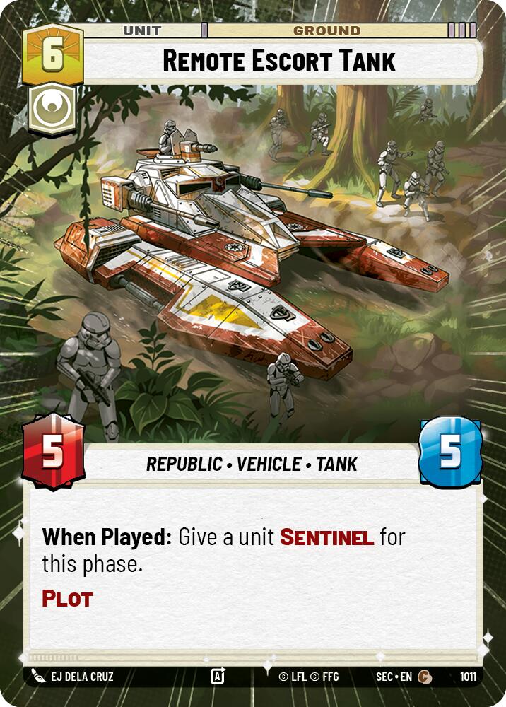 Remote Escort Tank (1011) (Hyperspace Foil) (1011) [Secrets of Power] | Exor Games New Glasgow