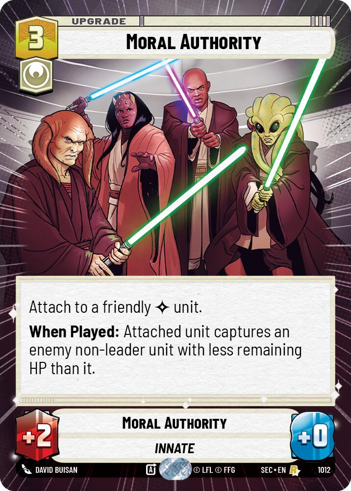 Moral Authority (1012) (Hyperspace Foil) (1012) [Secrets of Power] | Exor Games New Glasgow