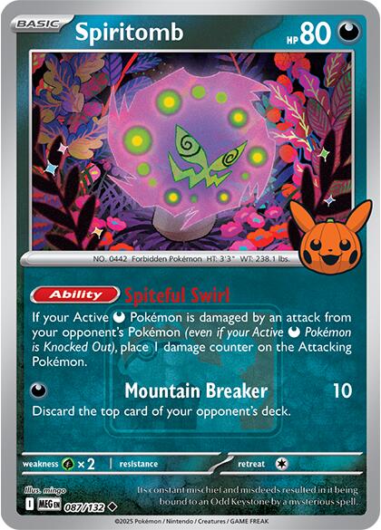 Spiritomb (087/132) (Pokeween 2025) [Miscellaneous Cards] | Exor Games New Glasgow