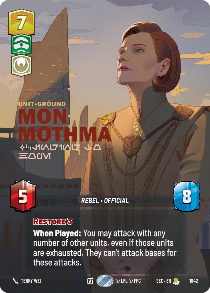 Mon Mothma - Clinging to Hope (Prestige) (1042) (1042) [Secrets of Power] | Exor Games New Glasgow