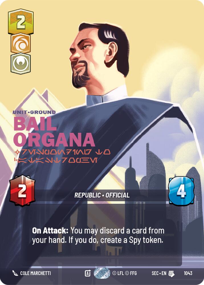 Bail Organa - Responding to Catastrophe (Prestige) (1043) (1043) [Secrets of Power] | Exor Games New Glasgow