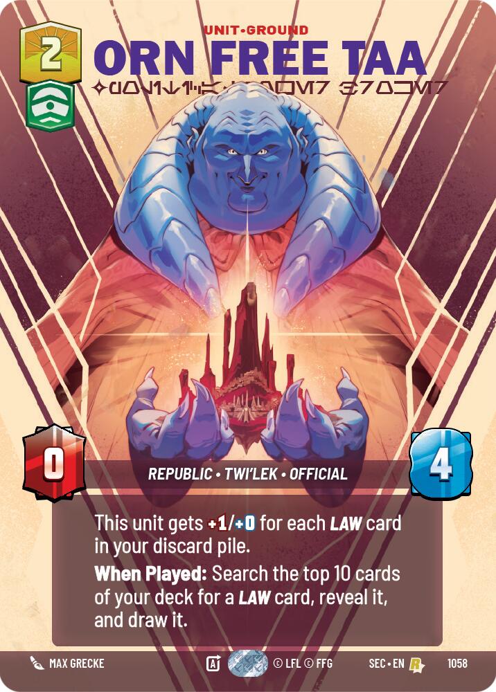 Orn Free Taa - Political Power Broker (Prestige) (1058) (1058) [Secrets of Power] | Exor Games New Glasgow