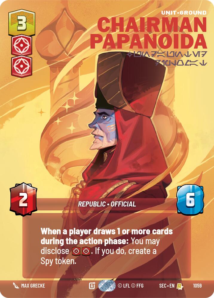 Chairman Papanoida - Undaunted Diplomat (Prestige) (1059) (1059) [Secrets of Power] | Exor Games New Glasgow
