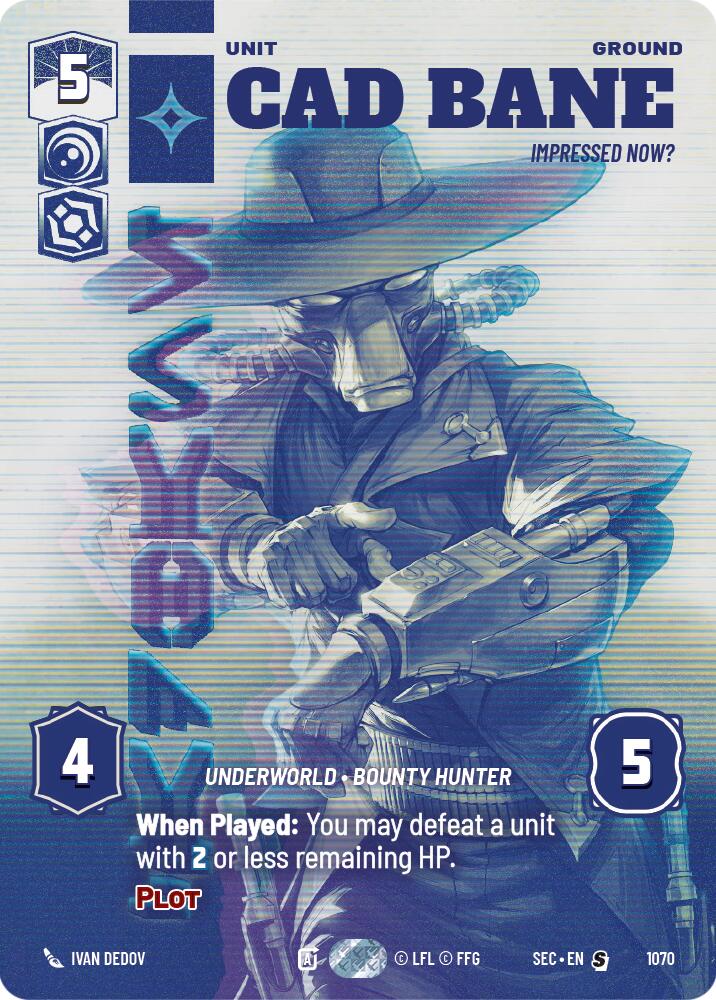 Cad Bane - Impressed Now? (Prestige) (1070) (1070) [Secrets of Power] | Exor Games New Glasgow