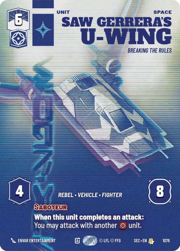Saw Gerrera's U-Wing - Breaking the Rules (Prestige) (1078) (1078) [Secrets of Power] | Exor Games New Glasgow